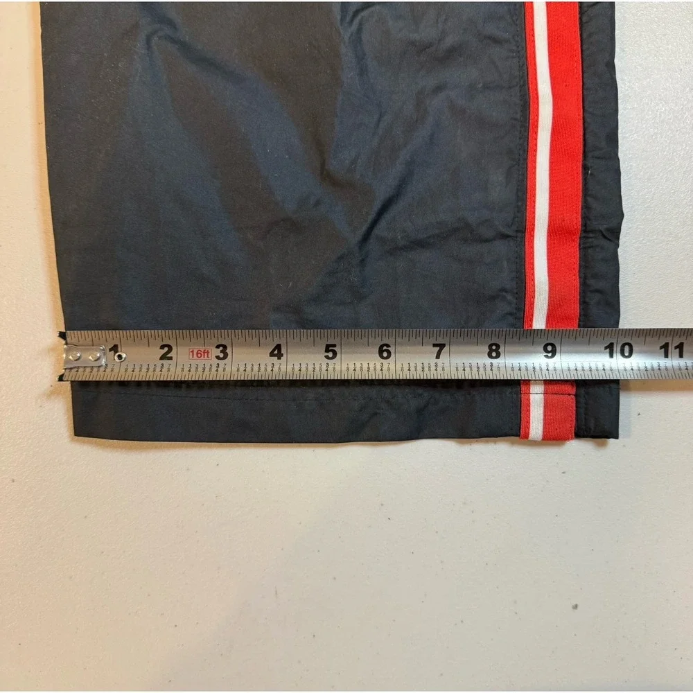 Vintage Y2K Nike Black Striped Baggy Skate Packable Track Pants Sweatpants Men M - Picture 11 of 12
